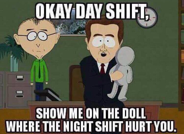 Going to be working the graveyard shift again Monday night. 