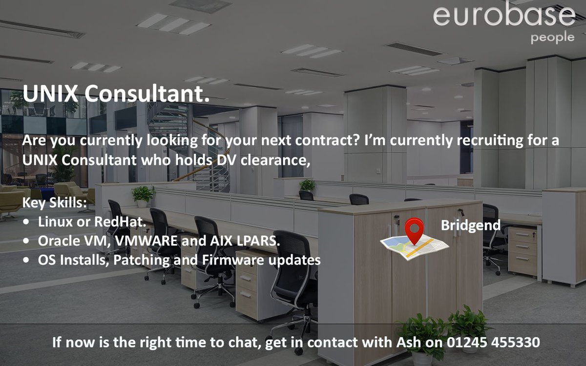 Job opportunity for a Unix Consultant with DV clearance, based in Bridgend
#contactustoday #jobs #recruitment #unix #dvclearance #bridgend #contractorjobs #Vacancies