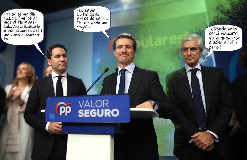 SBedeles's tweet photo. Imágenes especiales de las declaraciones de @pablocasado_  #hicisteisquepasara #elecciones #elecciones2019 #PabloFracasado https://t.co/C7PVLD8IHt
