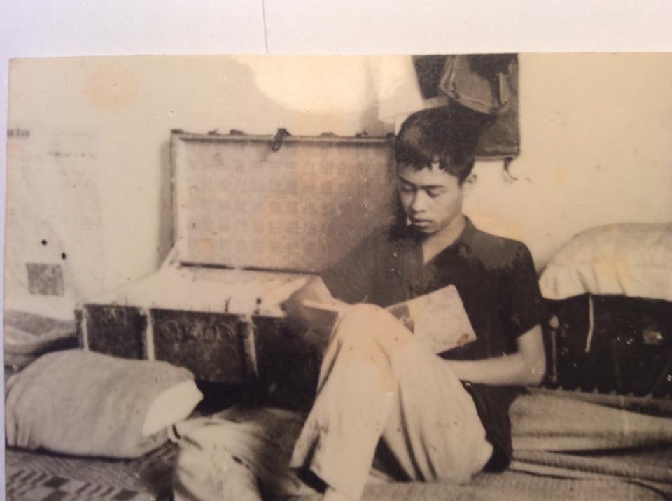 This was my father in Sep 1971, right before enlisting. He liked to read and write, and probably had never got into a fight before. He would get a brief training for 3 months, and then would go to one of bloodiest battlefields in Quang Tri in 1972.