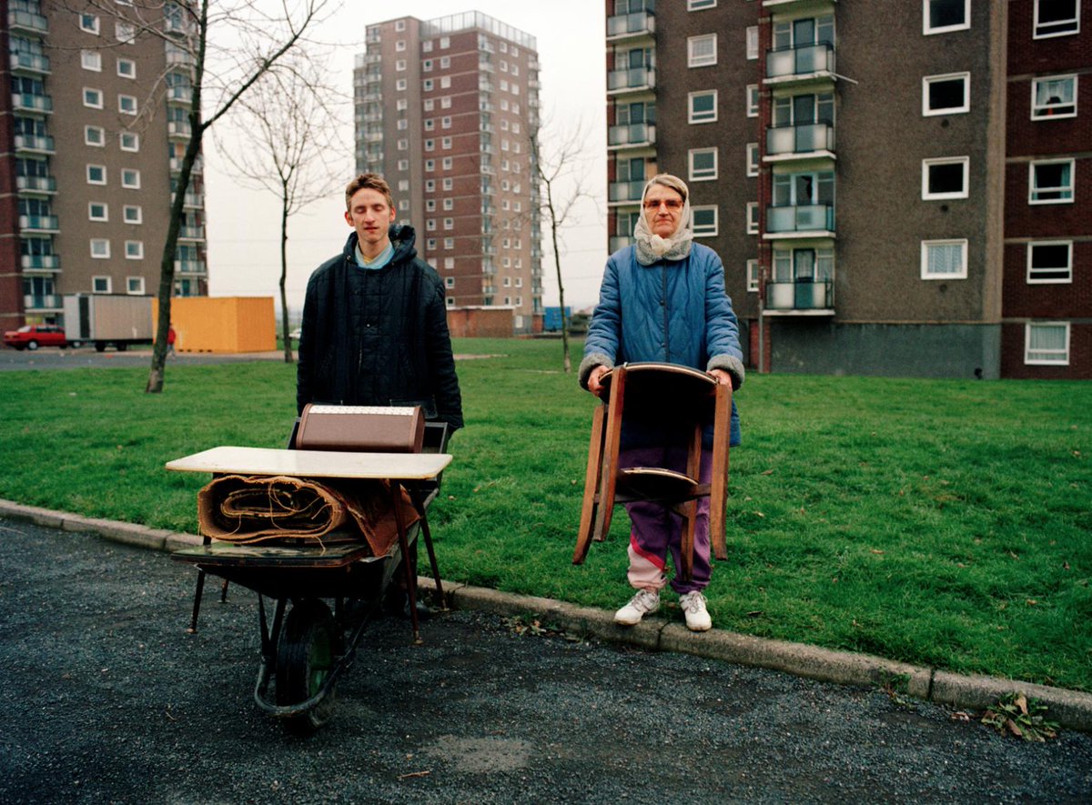 @marktpower Moving house, #LionFarm estate, #Oldbury, #WestMidlands 1991