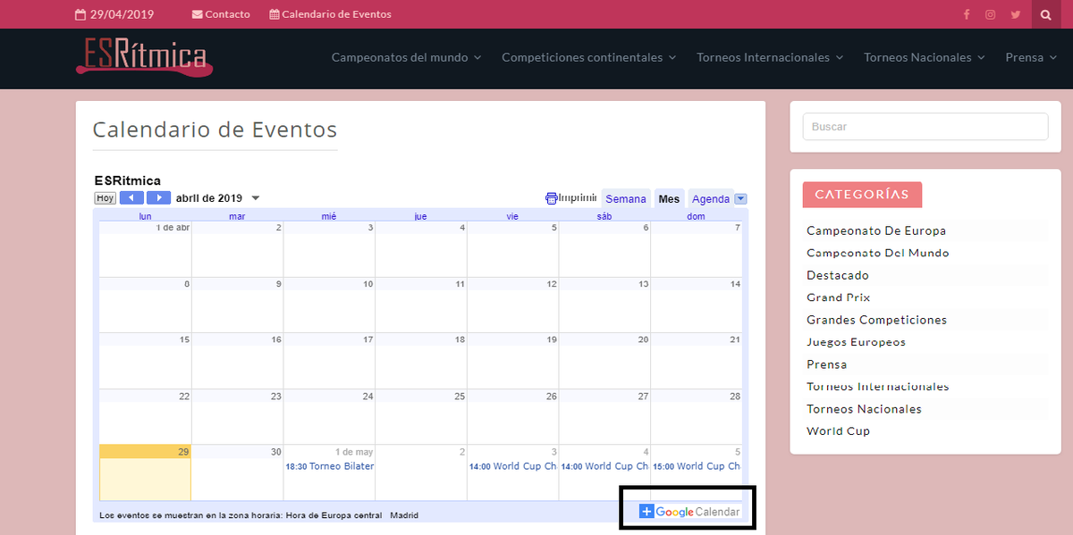 Esritmica's tweet photo. Hemos creado también un calendario (con la hora España peninsular) para poder sincronizarlo en vuestro movil.
Entrando en este enlace https://t.co/6RHlAJDpMn en la parte de abajo encontrareis un enlace para poder sincronizarlo. Os lo marcamos en la imagen adjunta #frikisalpoder https://t.co/HeGWDUdGSK