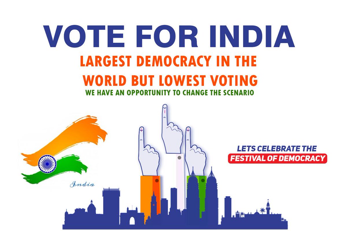 SCS_SAPB1's tweet photo. To make democracy work, we must be a nation of participants, not simply observers.
One who does not vote has no right to complain.
#Phase4 #VotingRound4 #Voting #SoftCoreSolutions Appeals #GoVoteIndia #LokSabhaElections2019 https://t.co/d6yFc2aJVE