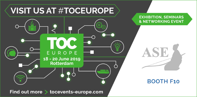 ASE_GmbH's tweet photo. #TOCEurope 2019: Besuchen Sie unseren Stand F10 vom 18. – 20.06.2019 und überzeugen Sie sich von den Vorteilen unseres #OCRGate #NUMBERCheck für Verkehr & Logistik. Wir automatisieren die Registrierung von Fahrzeugen und deren Ladeeinheiten. https://t.co/DXsyu9VZie