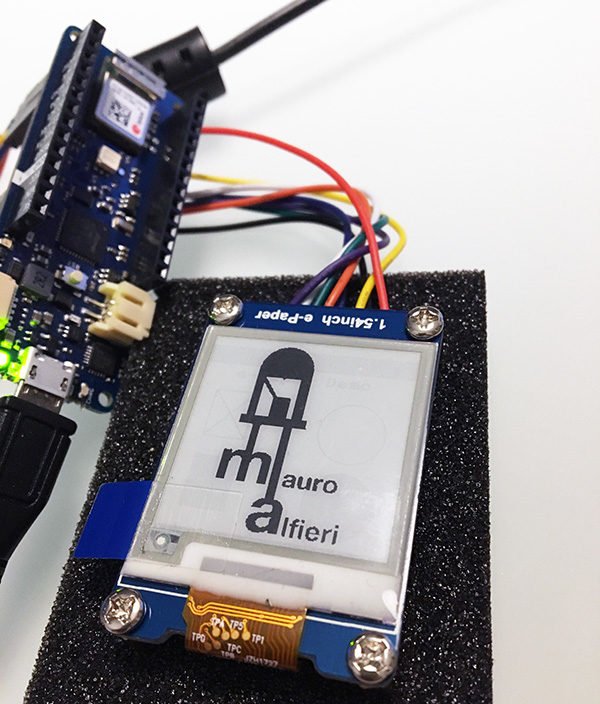 Mauro Alfieri How To Modify And Use The Epd Library On Eink Or Epaper Display With A Arduino Mkr1010 Wifi Board T Co Hvllnimmdv T Co 6bse4e5bkn