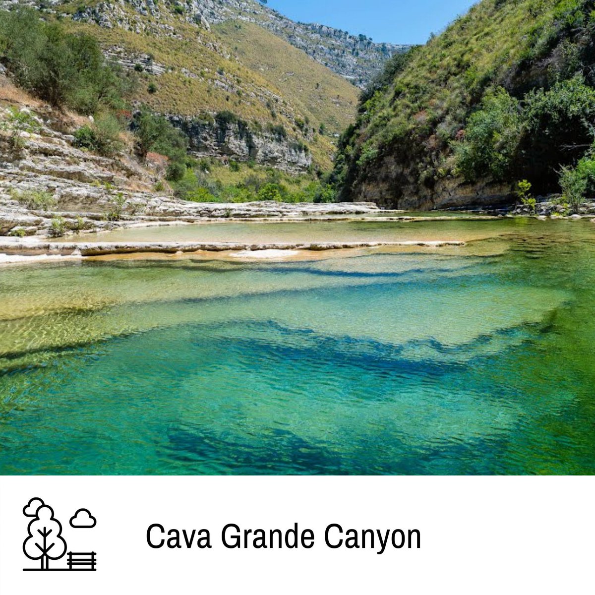 Come to #Sicily and visit its wonderful Nature Reserves🌳. This is the "Cava Grande", a genuine ancient canyon