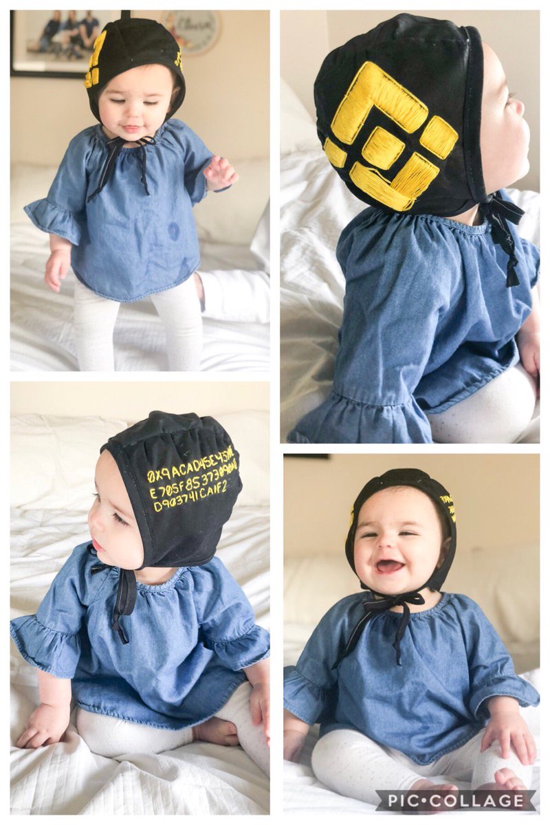 For this next entry, we went ahead and created a special prize bracket for the cutest #MyBinance 😊

🎉Congrats to  @growmason on winning $50 in $BNB

She will need to upgrade her bonnet to #Binance chain mainnet &amp; re-stitch a BEP2 wallet address 😁

Winner to be announced next👀