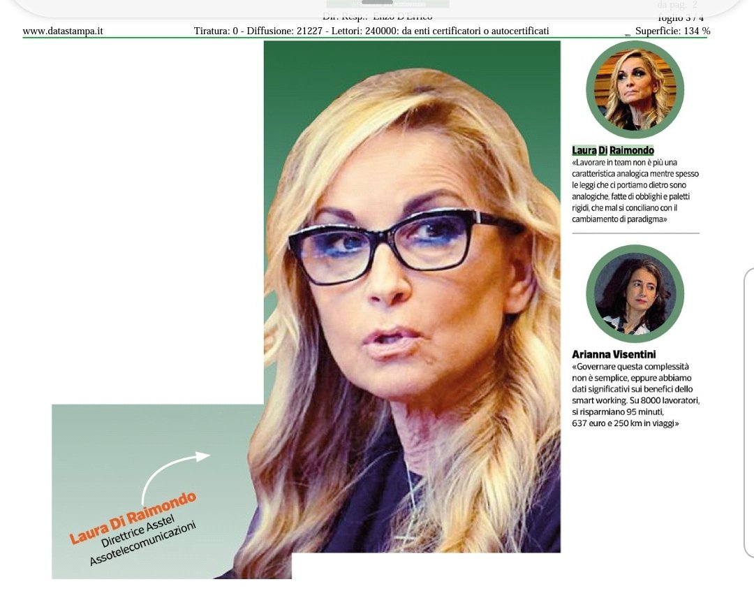 smpsnik's tweet image. No al taglio x legge delle ore lavorate, si ad uno #smartworking che concili salario fisso libertà dei tempi di lavoro e che migliori trasversalmente l&apos;impatto dell&apos;ecosistema lavorativo, in attesa del #freeworking
@BentivogliMarco
