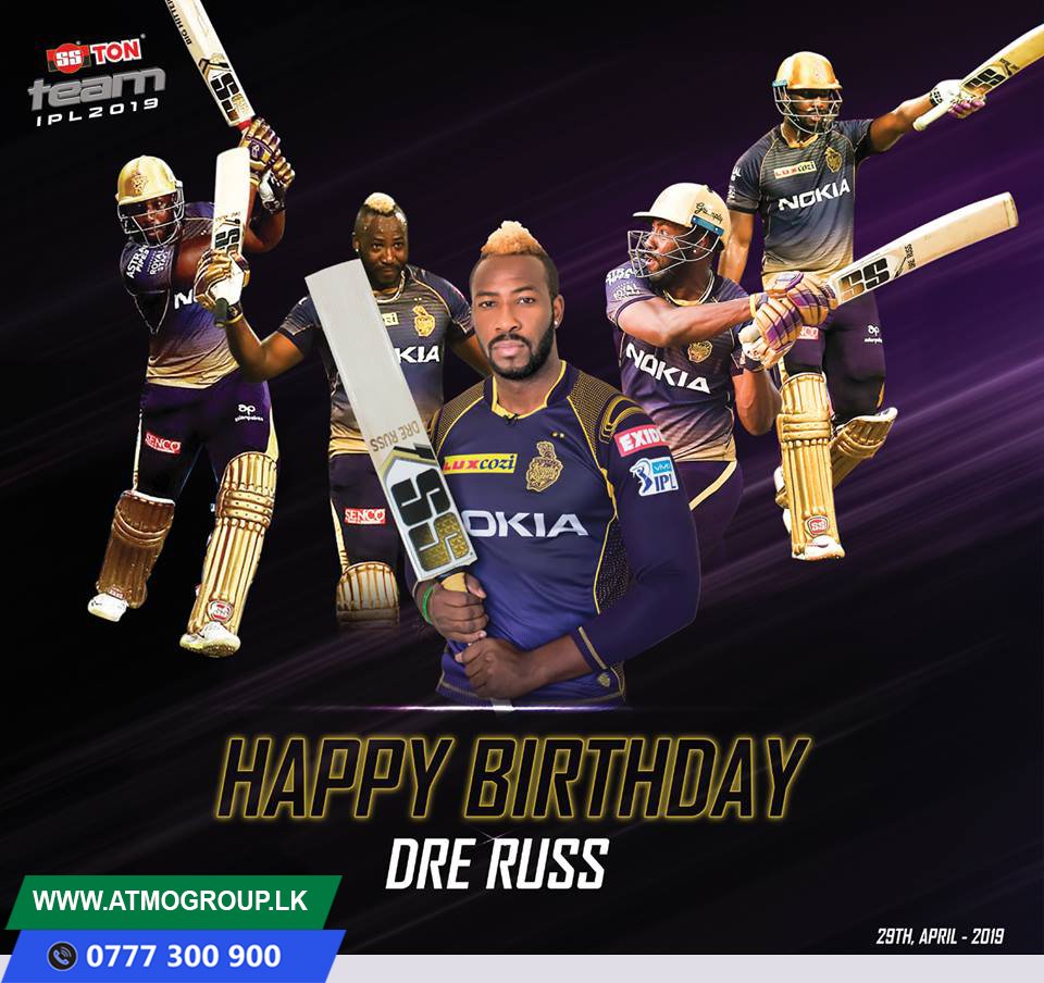 Happy Birthday Big Hitter Andre Russell   