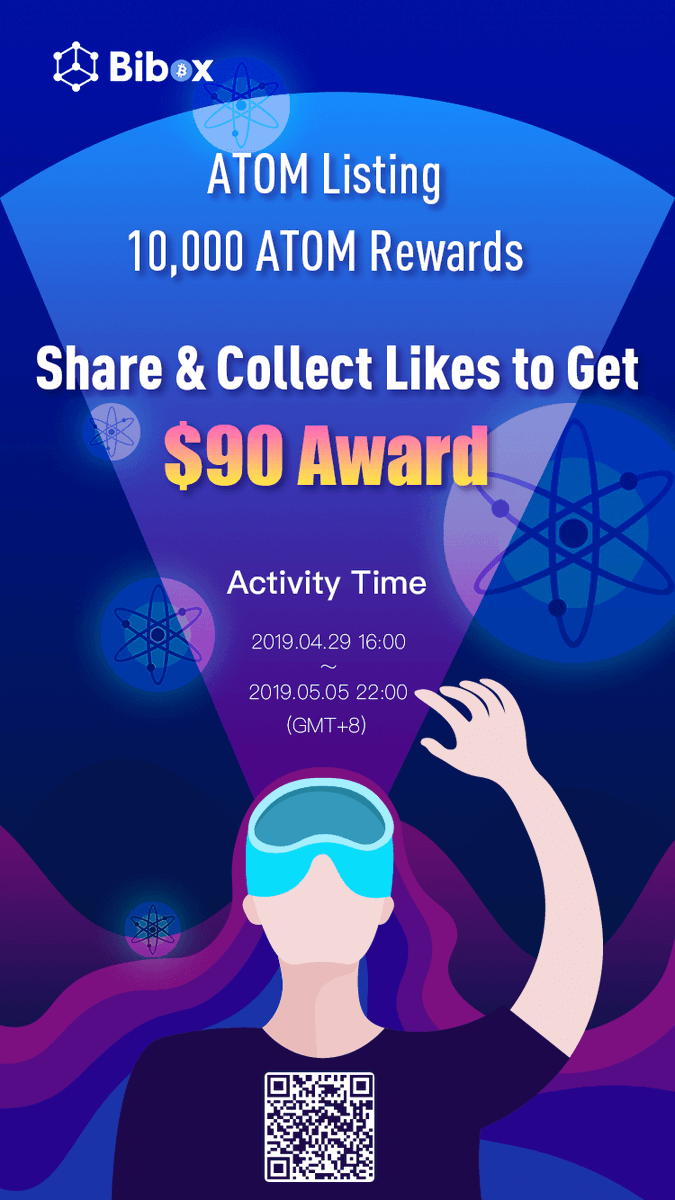Bibox365's tweet photo. TO ENTER💁‍♀️
Tweet the WORDS and PIC below and get 50 LIKES, then send a screenshot to https://t.co/SL1D9YEgCv.

👇
[20 Min Trading Match] 20 Min Trading Volume Champion Win 20 $ATOM(Worth $90)
[Social Media Guru] Collect 50 Likes, Win 20 More ATOM
Detail:https://t.co/9RLuU7NsZh
👆 https://t.co/N6mUlZGCSh