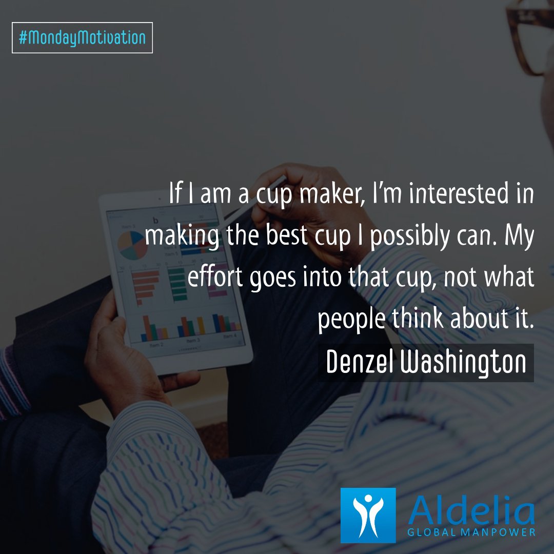 Aldelia_hq's tweet photo. Put your energy and focus in the right place; strive daily to bring out the best in yourself.
#Aldelia #MondayMotivation #NewWEEK #Monday #Excellence #Jobs #GlobalManpower https://t.co/aNBLb5iurv