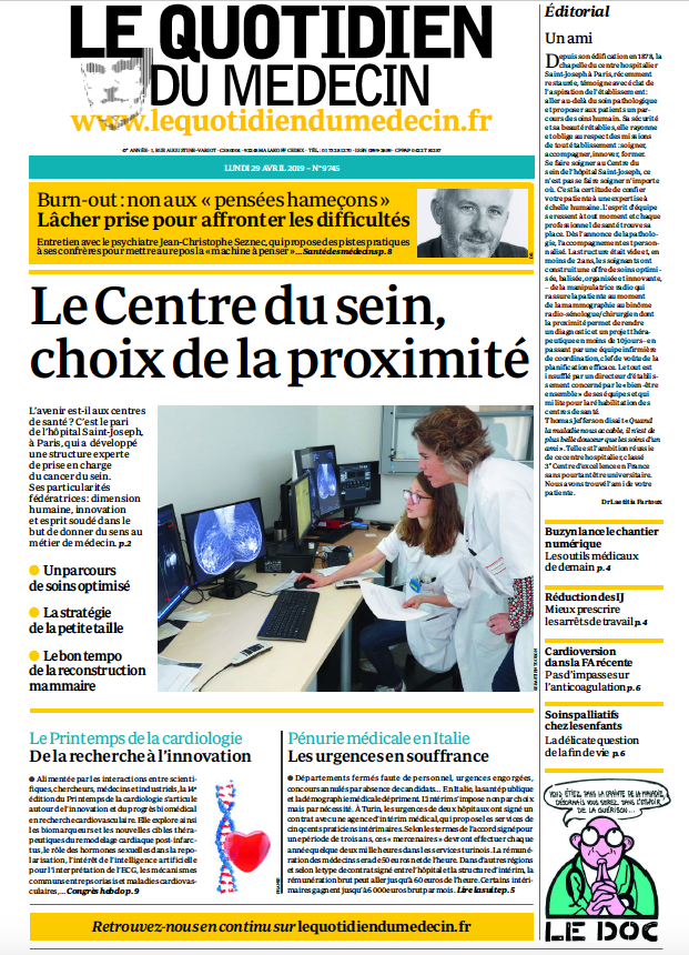 leQdM's tweet photo. A la Une du QDM : A Saint-Joseph (Paris), une nouvelle prise en charge du cancer du sein
https://t.co/yxUlJ2vWS3 https://t.co/fNDlJwCCqy