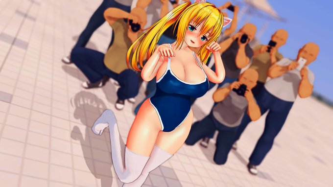 金髪ツインロリ巨乳作って?とか無理難題を押し付けられました
ついカッとなって・・・、今は反省してまぁーー・・・せん!
#CM3D2 #COM3D2 