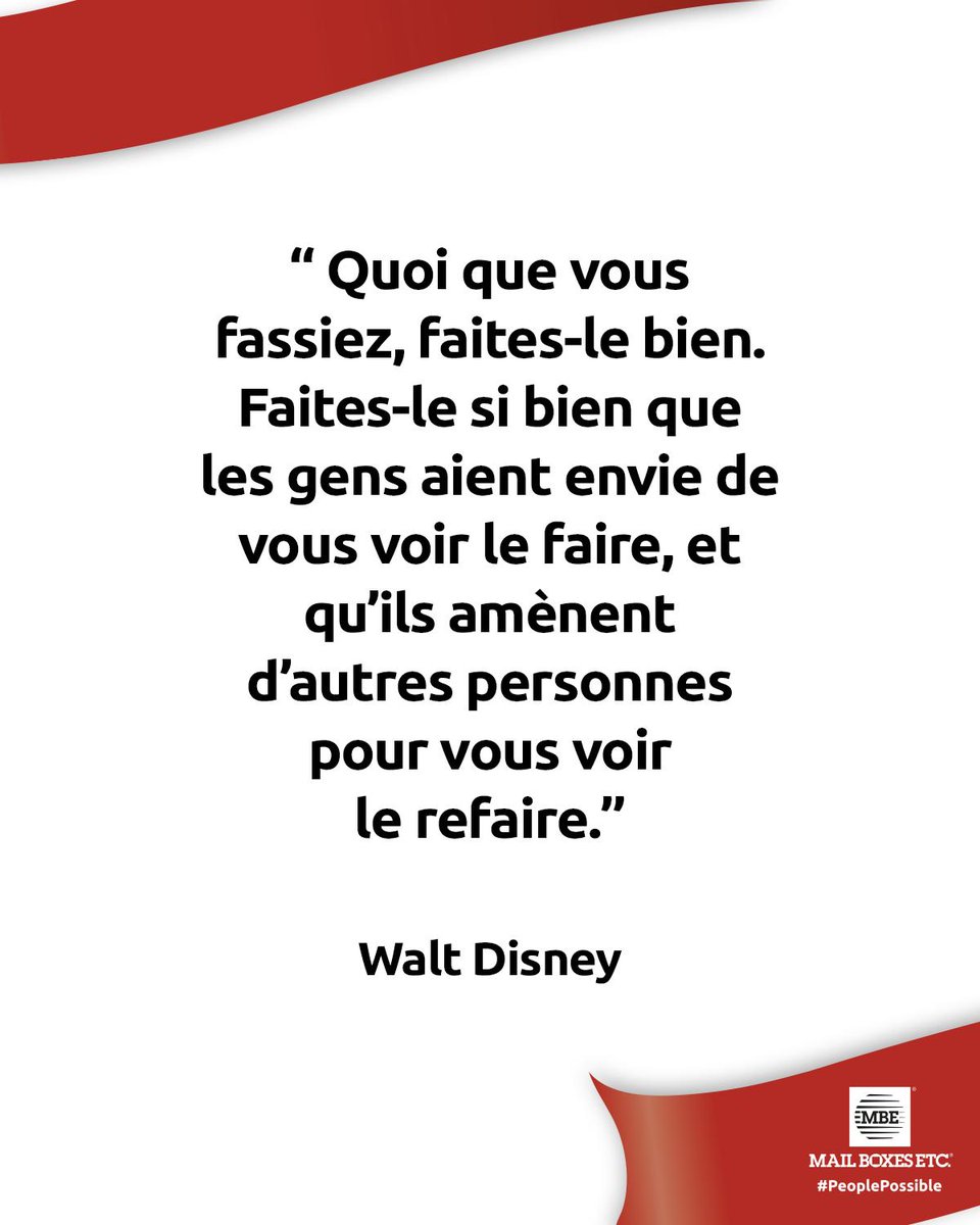 MBEFrance's tweet image. Commençons cette semaine avec une citation de Walt Disney.

#MondayMotivation
#PeoplePossible