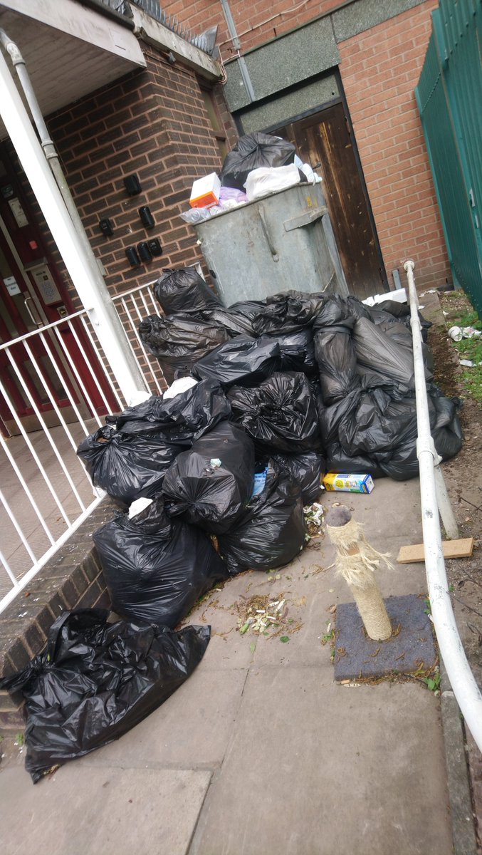 Ward End House missed Waste collection third week now, totally unacceptable some residents are over 80 living here. This needs to be dealt with asap #smell, #rats, #flys <a href="/BCC_Help/">BCC Customer Service</a> <a href="/BhamCityCouncil/">Birmingham City Council</a> <a href="/BhamUpdates/">Birmingham Updates</a> <a href="/birmingham_live/">Birmingham Live</a> <a href="/AlumRockCF/">ARCF</a> <a href="/andyBrumMail/">Andy Richardson</a>