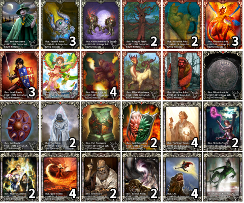 カード比 22:7:21
ラストリボルト２，４戦目ロングホーンで使用
有力なブックが見つけられずに使ったがさすがにというか甘くはなかった。
＃ラストリボルト #book2png #カルドセプトリボルト