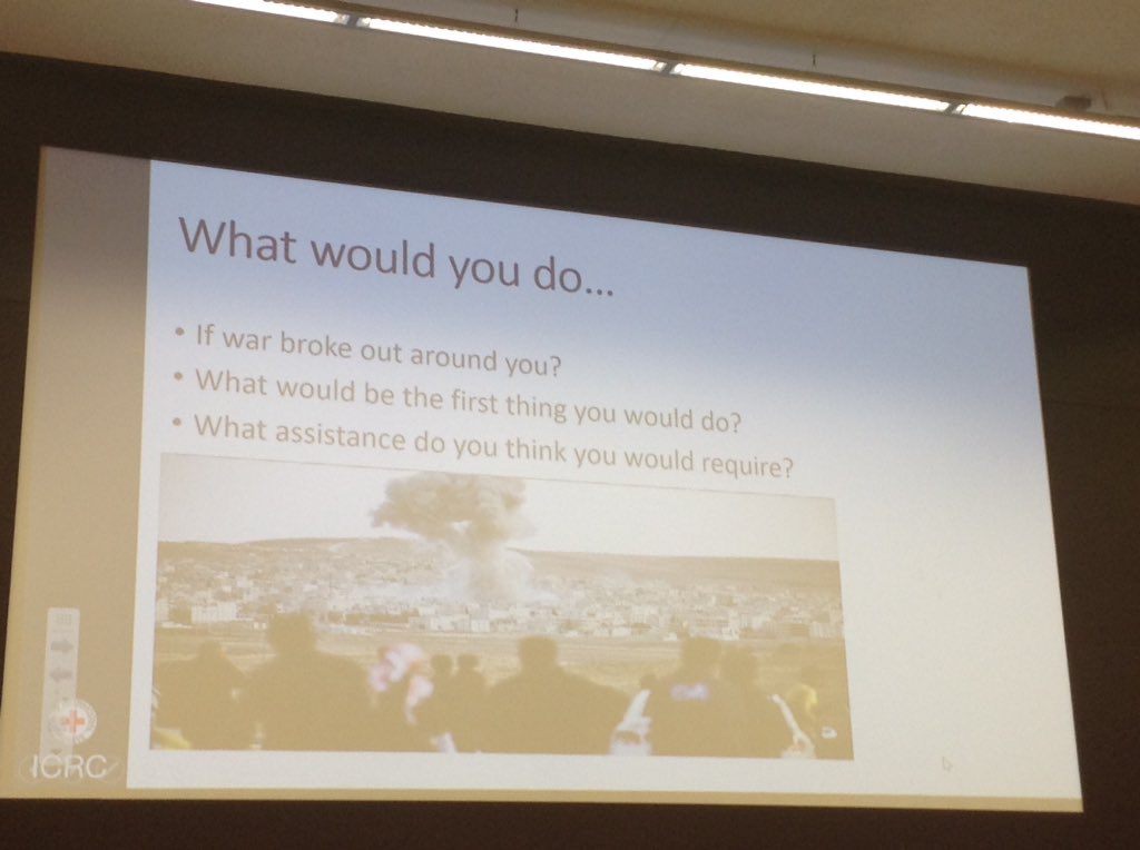 lloydjanka's tweet photo. A fantastic and v moving presentation by Eduard Delloye from ICRC at the "Career in Int'l Affairs Forum", City Uni of London, Global Diplomatic Forum #WorkingWithPIR #PIRinPractice https://t.co/MyBQTKrWcJ