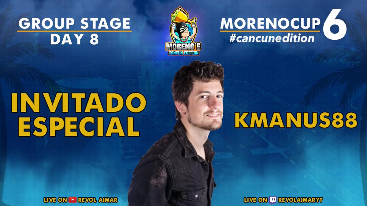 RevolAimar (@revolaimar) on Twitter photo 🏆MORENOCUP6 #DAY8
🔔TODAY ⌚️20:40(CET)🇪🇸/ 14:40(EST)🇺🇸/13:40(CDMX)🇲🇽
❤️¿Cual es vuestro enfrentamiento favorito?
▶️Comparte el tweet con ❤️y 🔁y te mandaremos cariño en el directo 😍
🗣️Hoy contaremos con el GRAN <a href="/KmanuS88/">Manu Terrones Godoy</a> ❤️
📺youtube.com/c/RevolAimar/l…
📺twitch.tv/revolaimaryt 🏆MORENOCUP6 #DAY8
🔔TODAY ⌚️20:40(CET)🇪🇸/ 14:40(EST)🇺🇸/13:40(CDMX)🇲🇽
❤️¿Cual es vuestro enfrentamiento favorito?
▶️Comparte el tweet con ❤️y 🔁y te mandaremos cariño en el directo 😍
🗣️Hoy contaremos con el GRAN <a href="/KmanuS88/">Manu Terrones Godoy</a> ❤️
📺youtube.com/c/RevolAimar/l…
📺twitch.tv/revolaimaryt