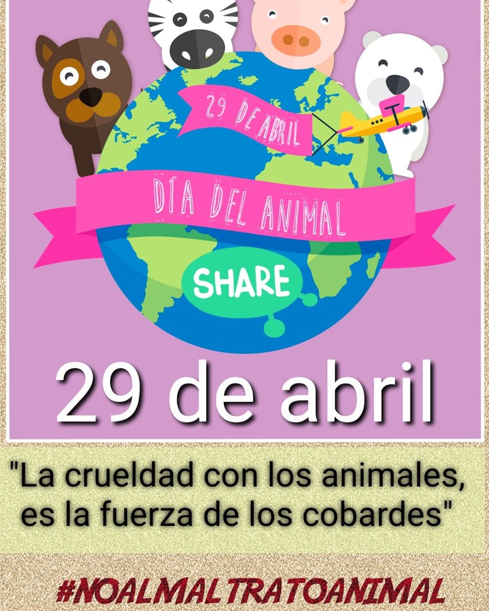 romiqua10's tweet photo. #DiaDelAnimal #noalmaltratoanimal #animalsdays https://t.co/yh37xBxAZi