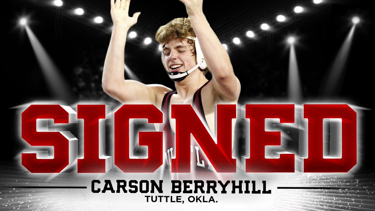 OU_Wrestling's tweet photo. Top talent from Oklahoma is coming to OU. Join us in welcoming the newest member of the squad, @CarsonBerryhill!

🤼 2017 Oklahoma State Champion
🤼 2018 Oklahoma State runner-up
🤼 2019 Oklahoma National Team Qualifier https://t.co/KWvJcqbpMZ