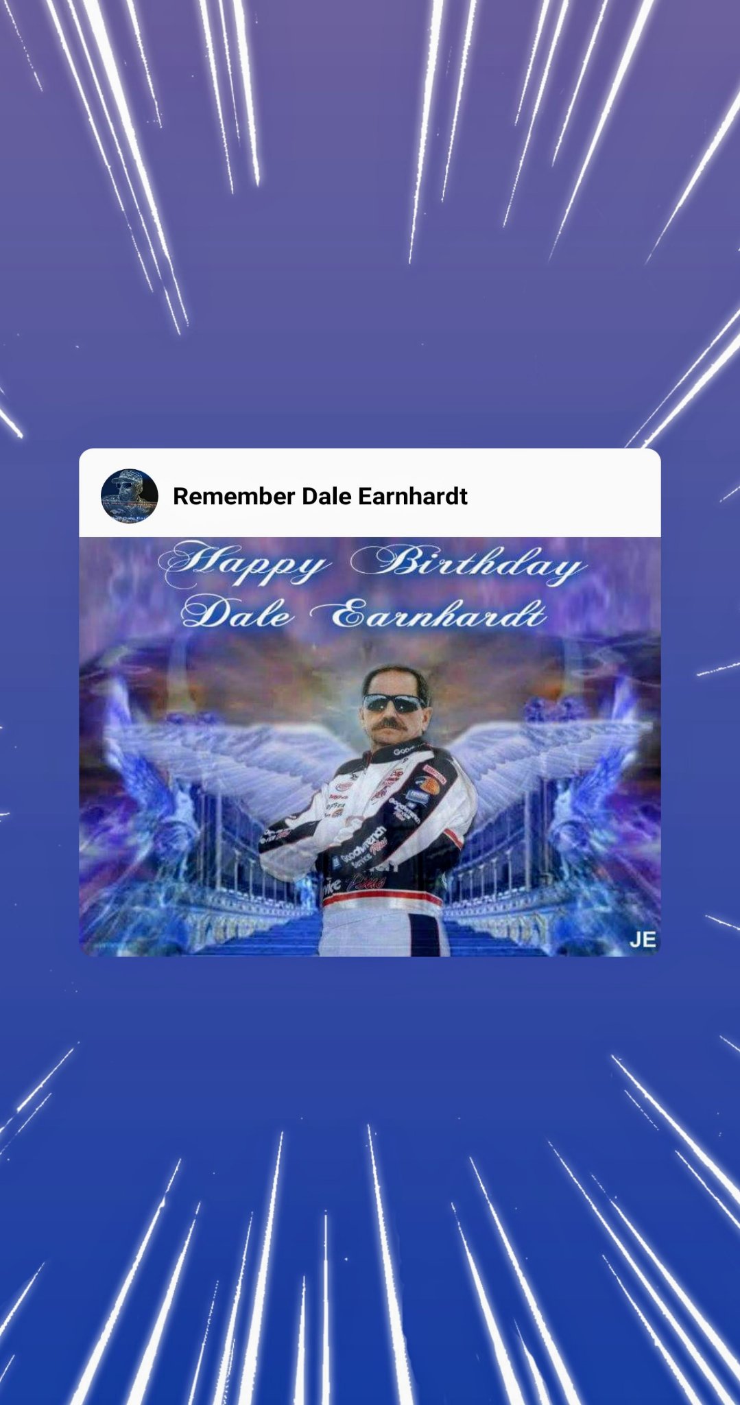 Happy Heavenly Birthday 
Dale Earnhardt Sr. Missing you               