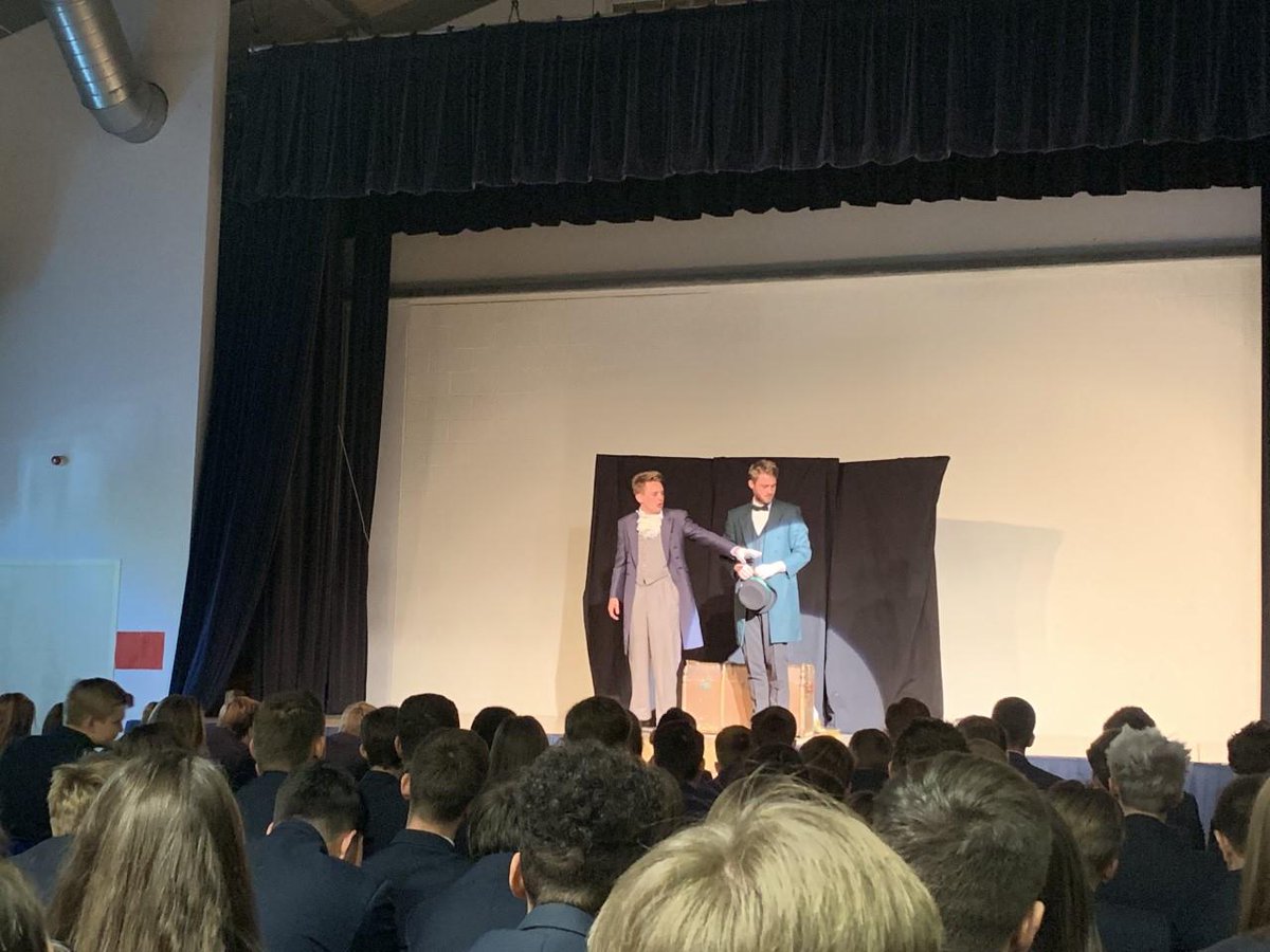 dphs's tweet image. The most anticipated day of the year for Team English ... Another outstanding performance from @OnSetTexts last week. Not only incredibly entertaining and engaging but an invaluable revision and motivation tool for Year 11 in the build up to the English GCSE Literature exams.