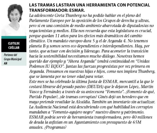 "Las tramas lastran una herramienta con potencial transformador: ESMAR".

 Así se titula mi artículo ✍️ para el número de abril del "#Arganda al Día" 📰⤵️
Página 2 ayto-arganda.es/Visorpdf/web/v…
ahoraarganda.es/2019/04/29/las…