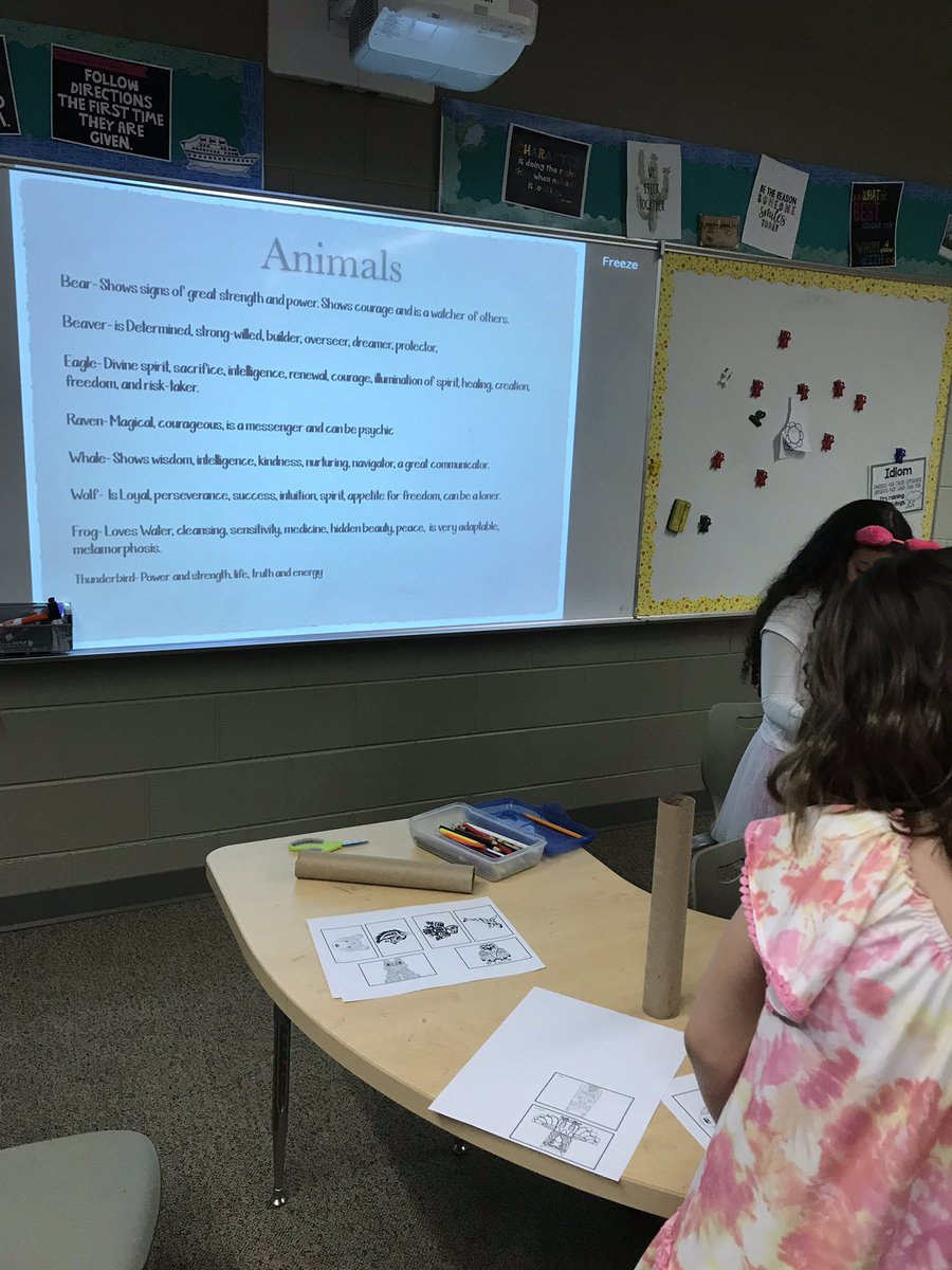 3rd graders have been learning about storytelling through totem poles. They now get to create their own story and make their own mini versions of totem poles! #d56achieves #ellkids #totempoles