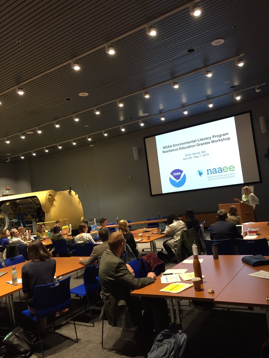 NOAA Education’s Environmental Literacy Grantees are in DC this week collaborating on how to empower their communities to become more resilient to severe weather events and other hazards #NOAAELP2019 #EnviroLiteracy #Resilience