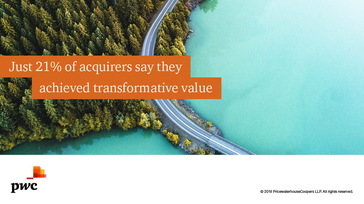__RobWilkinson's tweet image. What if the conventional formula for #MnA was no longer fit for purpose in today’s disrupted world? Read @marais_hein blog on the findings of our recent #MnA research - pwc.to/2JtQc18 #BeyondTheDeal