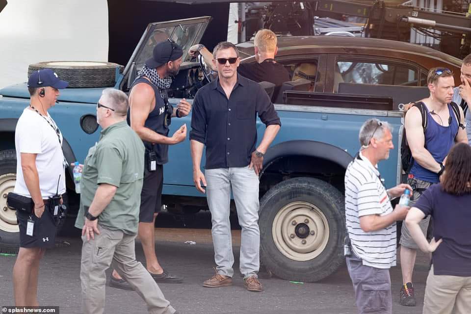 iandicko73's tweet image. Apparently the new #BOND25 car is a Series 3 Land Rover.
