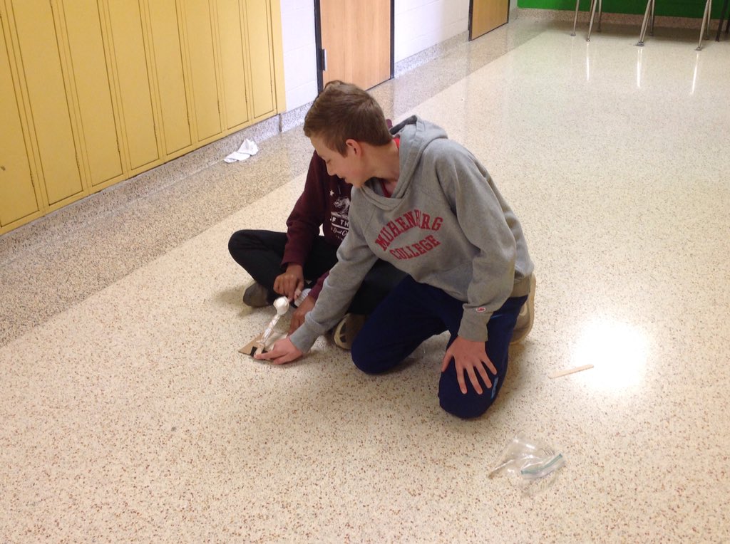 swisherscience's tweet photo. Almost launch time! Testing our catapults. @DASD_LMS #LionNation https://t.co/MAHc3XxEiu