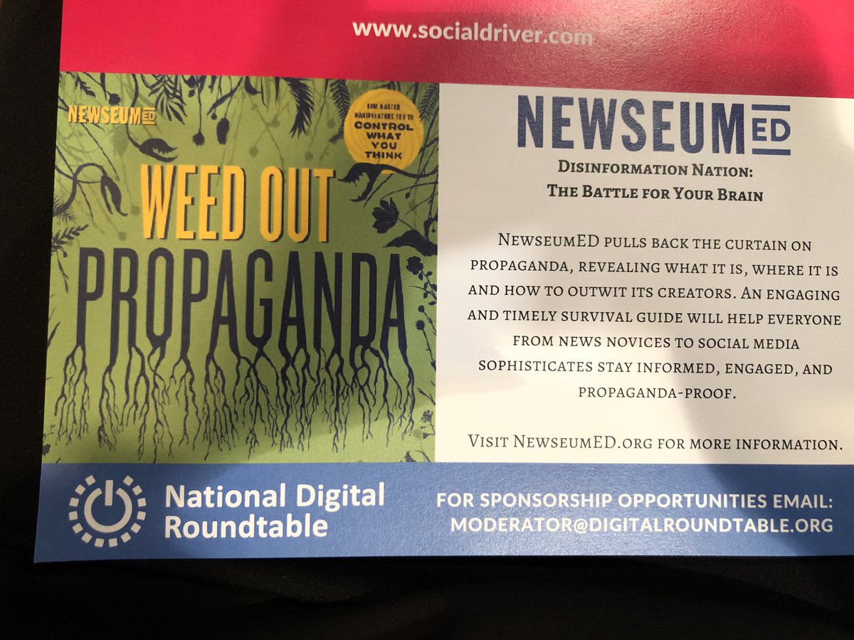 adriavmarquez's tweet image. Loving @Newseum’s efforts to educate and organize against fake news and propaganda. 👏🏽👏🏽👏🏽

Check out NewseumED.org for more info. #DigitalRoundtable