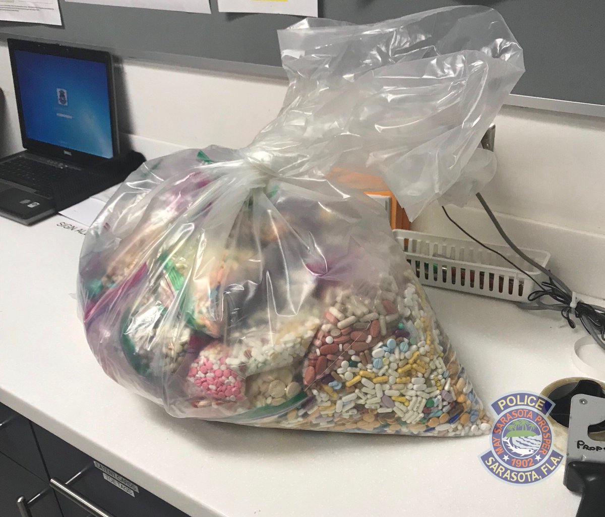GREAT WORK👏🏽Saturday we collected 38 pounds of unused, expired & unwanted prescriptions drugs during the National Drug Take-Back Day with @DEAHQ💊🚔 If you weren't able to join us, not to worry! We have a permanent drop-box at HQs in our lobby that can be accessed daily 6am-7pm