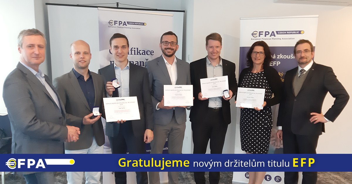 Ve středu 17.4. úspěšně složilo certifikační zkoušku EFP 5 poradců. Martině Malé, Josefu Bellovi, Vojtěchu Dubovi, Janu Sochovi a Ondřeji Kopeckému gratulujeme a přejeme mnoho úspěchů.
➡ bit.ly/EFPporadci
#EFPACzechRepublic #EFPACZ #EFPA #EFP