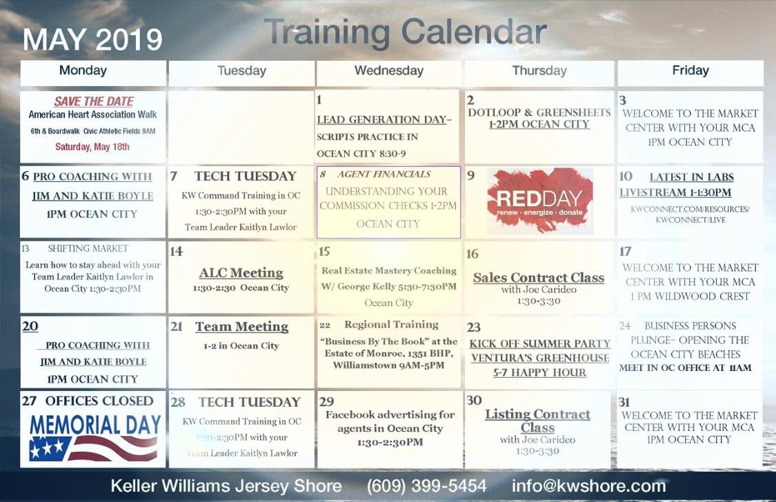 KWJerseyShore1's tweet image. May calendar is here! So many great classes, hope to see you there! 
#kwjs #learningisearning #educationiskey #kellerwilliamsjerseyshore #kwjerseyshore #careersworthhaving #businessesworthowning #livesworthliving #experiencesworthgiving #legaciesworthleaving