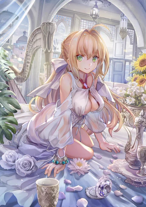 pixivも含めると水着ネロちゃまだなあ #平成最後に自分史上一番バズった絵を貼る 