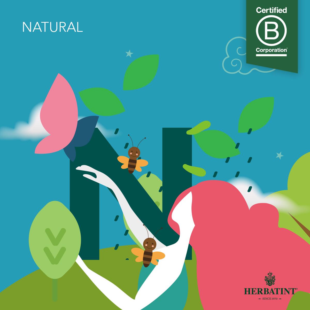 N is for Nature. At Herbatint we have always been inspired by nature. It is our goal to not only bring nature and science together but to also respect and protect! We care about the origin of our products  and their impact on the world.  #abcofsustainability