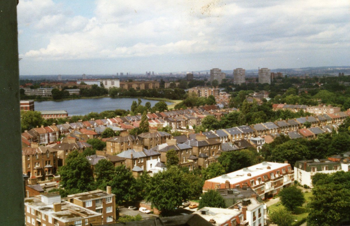 More arrived and we opened up more squats nearby, all on the strip from Finsbury Park to Clissold Park. Including 5th and 15th floor of a tower bloc that is now gone. The huge squat communities of Stoke Newington were a short distance away - one even had. stake board rink