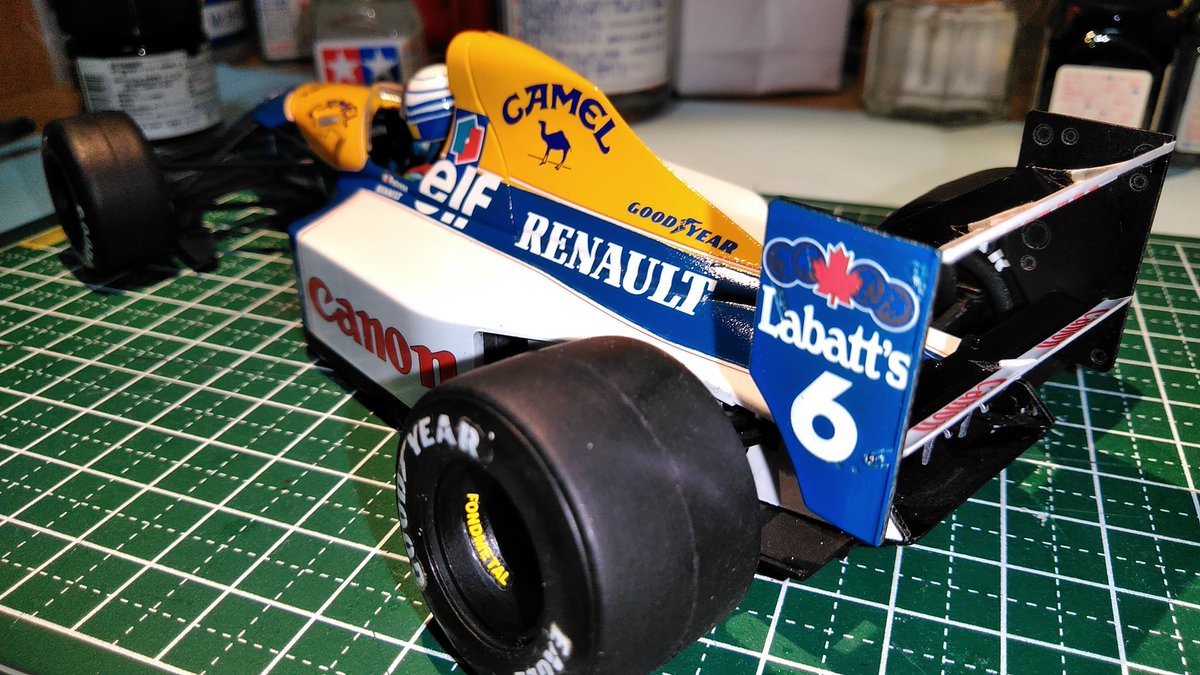 ハセガワ-1/24ウィリアムズFW14B、完成しました。半年かかりましたが