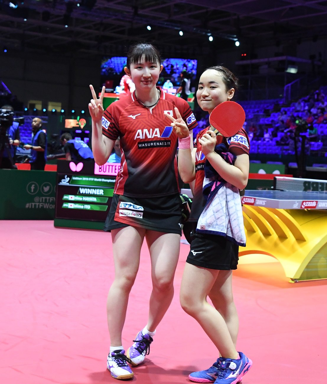 早田ひな　エロ 世界選手権女子ダブルスで銀メダルを獲得することが出来ました。 連日沢山の応援本当にありがとうございました🙇  まだまだ力不足な部分があり優勝することはできませんでしたが私自身とても成長することができた1週間でした。 みまとあの大舞台の決勝で ...