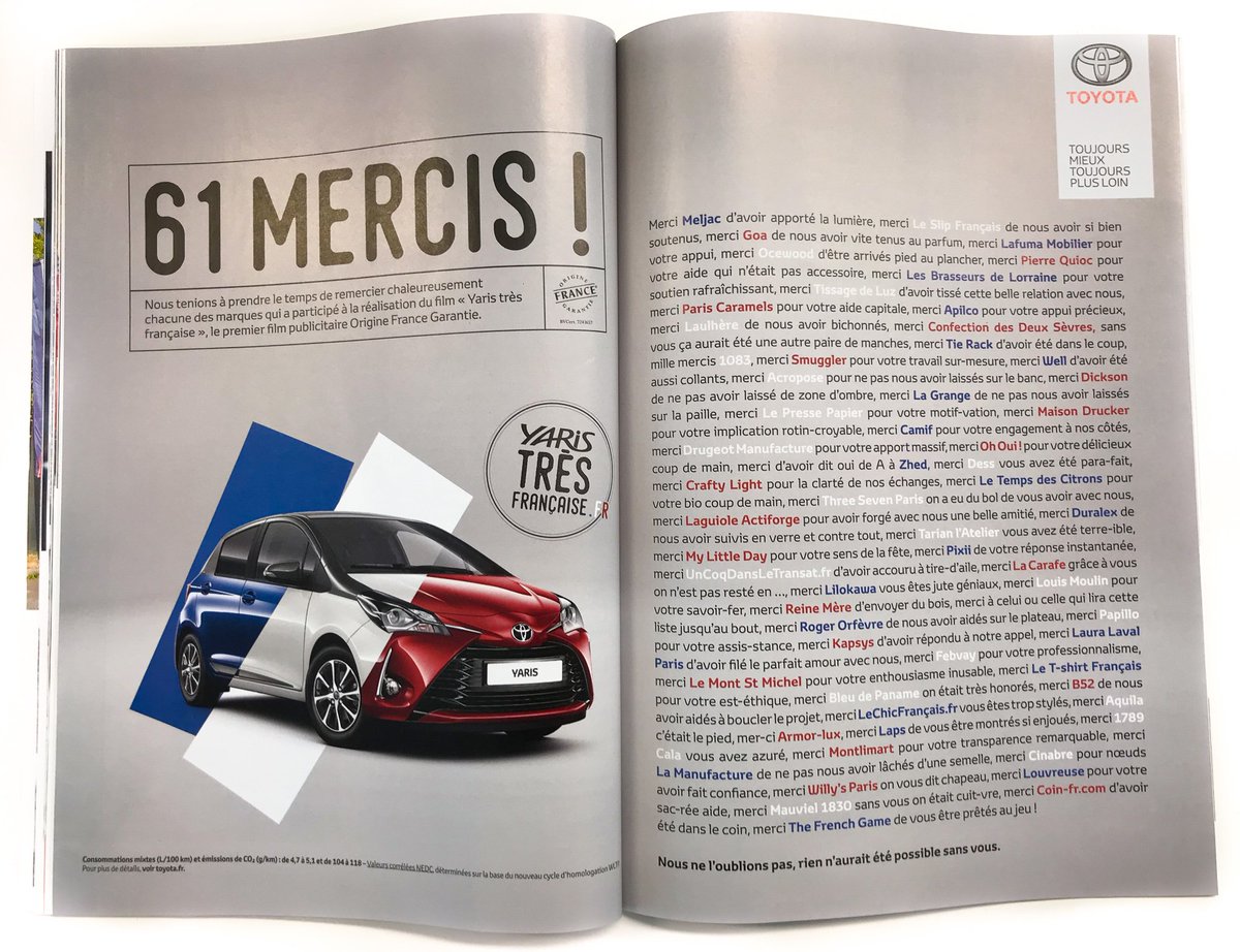 Certif_OFG's tweet photo. 🇫🇷 "Fabriquer en France parce que je suis fière d'être française"

🚗Les coulisses du premier film @certif_OFG à retrouver dans Produire En France magazine

🙏🏽Un grand merci aux 61 marques certifiées qui on participé à cette première

📍Disponible en kiosques, et sur @lekiosk_fr https://t.co/hp0fCuo6e3