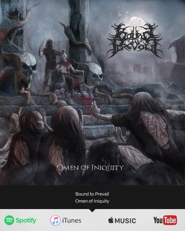 boundtoprevail's tweet photo. 🎧 Our music is now also available for streaming on the below media platforms:

Follow 'Bound To Prevail' on Spotify, iTunes, Apple Music &amp; YouTube!

#boundtoprevail #omenofiniquity #spotify #itunes #applemusic #youtube #streaming #media #music #metal #metalmusic #deathmetal … https://t.co/kLE5aBif5h