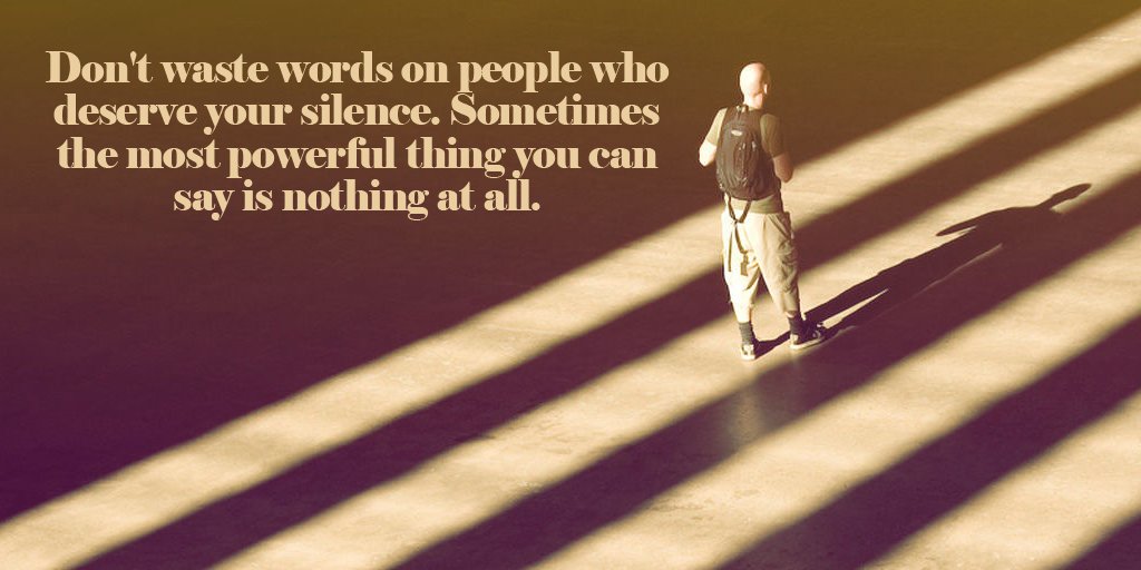 DaveJShank's tweet photo. Don't waste words on people who deserve your silence. Sometimes the most powerful thing you can say is...
#freeSPIRIT https://t.co/DkVuED8bHs