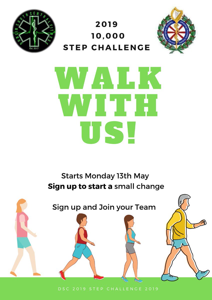 Dublin South central ambulance station ready for the step challenge this year.