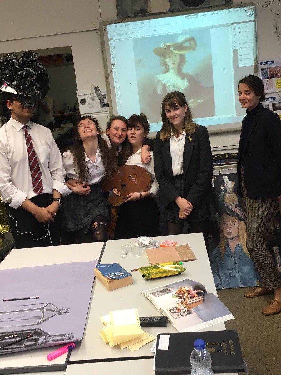 Friday evening Miss Kervella gave an informed talk on Angelica Kauffman and Vigee Le Brun to our Year 11, 12 and 13 Artists. <a href="/StDunsArt/">St Dunstan's College Art</a> #womenartists <a href="/StDunstansColl/">St Dunstan's College</a>