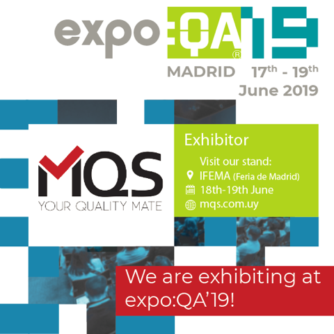 MqsCompany's tweet image. MQS presente en @expoQA como expositores. No olvides pasar por nuestro stand! ** MQS present in @expoQA as exhibitors. Don&apos;t forget to stop by our stand. #MQS #expoQA19 #TestingConferences #MQSinMadrid expoqa.com/index.html
