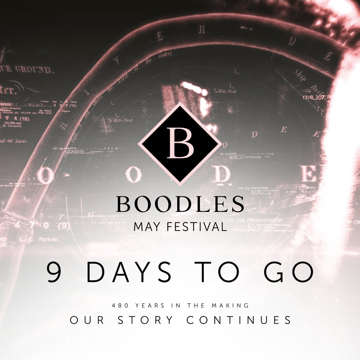 9 days to go! #BoodlesMayFest #OurStoryContinues #ChesterRaces