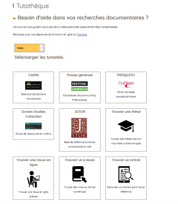 💡Le SAVIEZ-VOUS ? 💡

Virtuose + vous donne accès à des #tutoriels qui vous guident dans la découverte des bases de données telles que #CAIRN, #JSTOR (revues universitaires) #Factiva, #Europresse (presse nationale et internationale) ! 

👉 La tutothèque : bit.ly/2DEwMBv