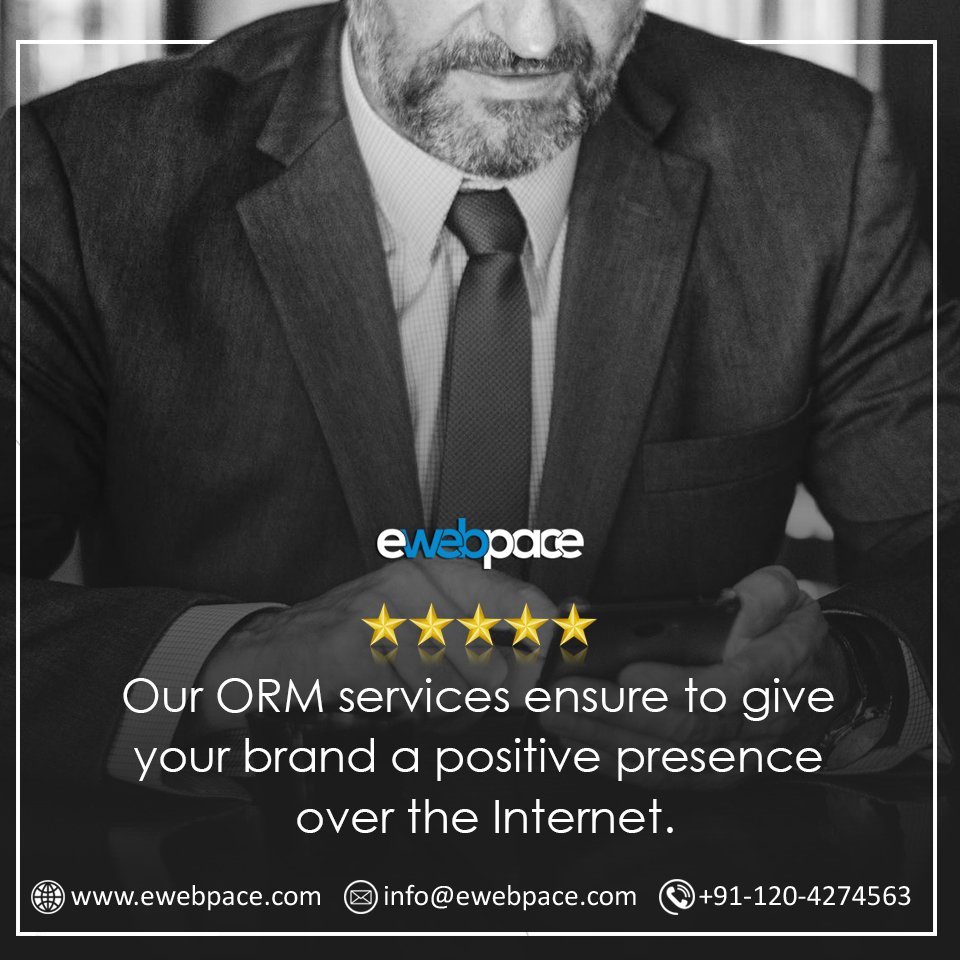 ewebpace's tweet photo. ewebpace, the best business and personal reputation management agency in India, provides brand and Google ORM services from best ORM expert. If you have any query please contact us- https://t.co/jOWurOMO5e
#OnlineReputation #ReputationManagement #OnlineReputationManagement #ORM https://t.co/wV4DO6mZKW